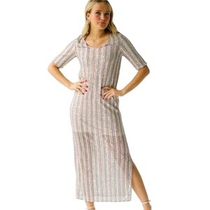 Piper & Scoot Elegant Sequined Maxi-Dress Plus Size 2X